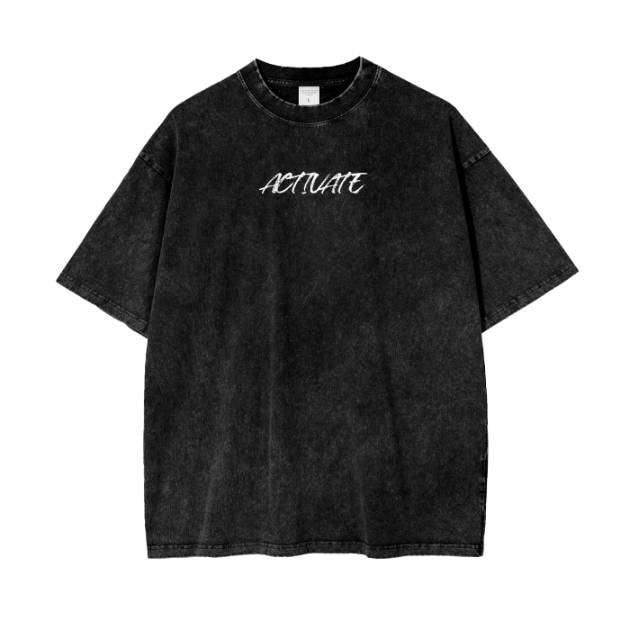 Oversize Snow Washed T-Shirt #R00037